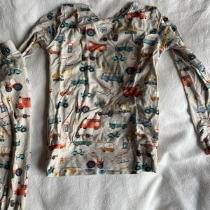 Bird & Bean Modal Cars Pajamas 2T